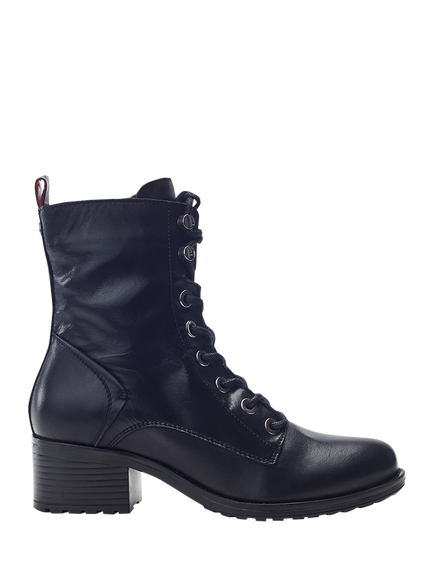 Moda in Pelle Bezzy Leather Ankle Boots, Black