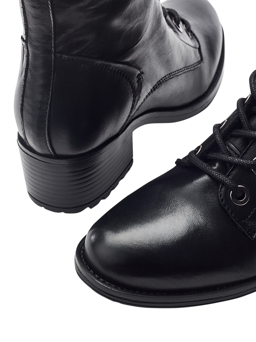 Product image 4 of 4, which shows Moda in Pelle Bezzy Leather Ankle Boots, Black, 3