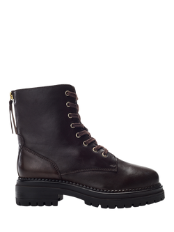 Moda in Pelle Onnay Leather Ankle Boots, Dark Brown