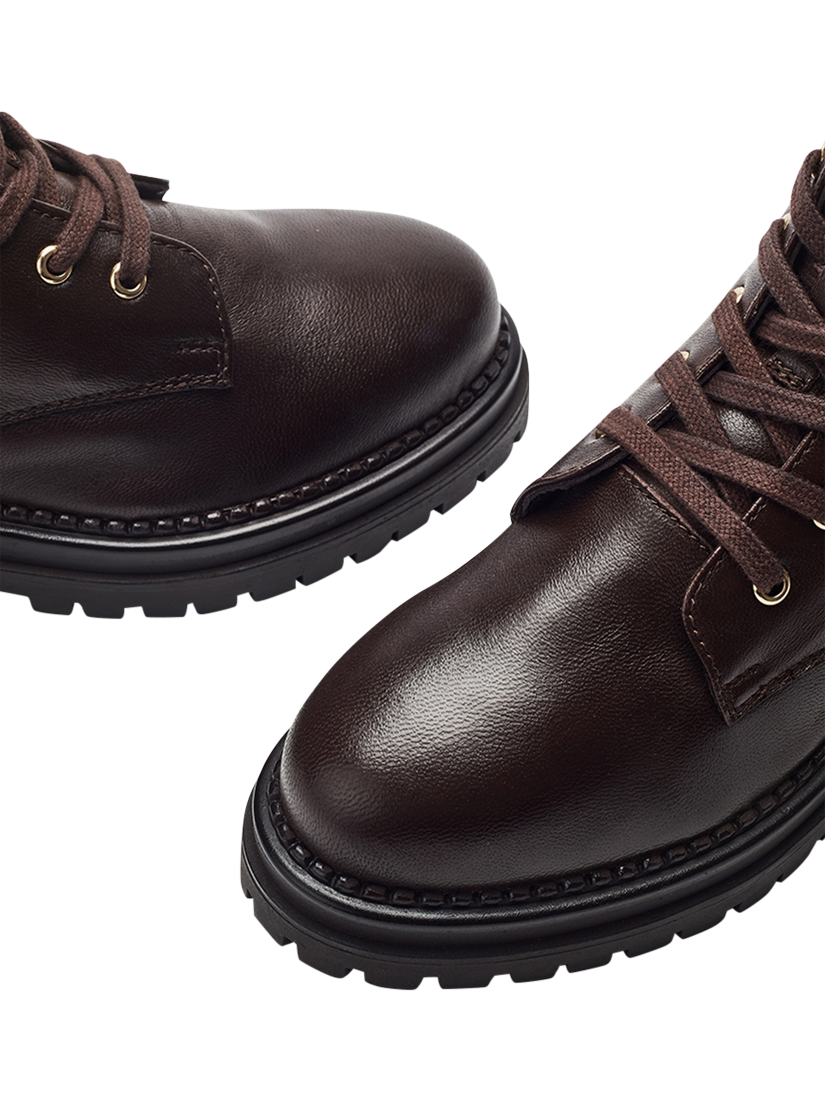 Product image 3 of 4, which shows Moda in Pelle Onnay Leather Ankle Boots, Dark Brown, 3