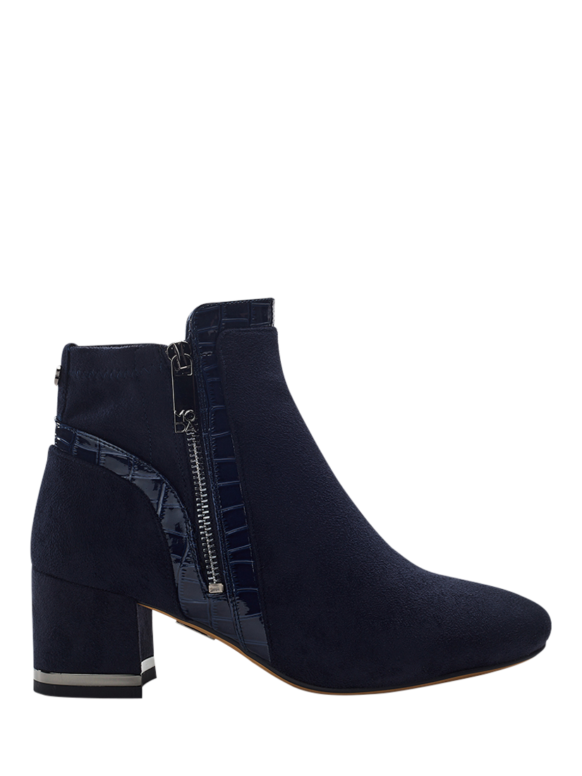 Product image 1 of 4, which shows Moda in Pelle Pesar Ankle Boots, Navy, 4