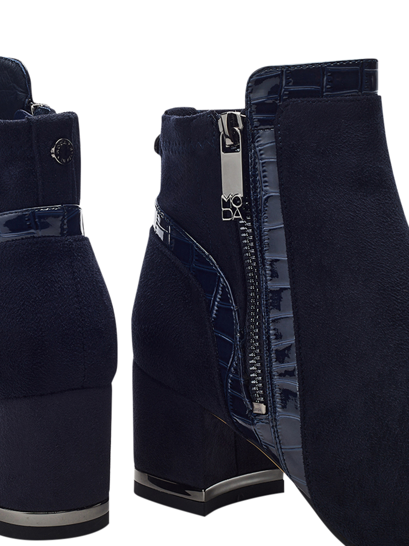 Product image 4 of 4, which shows Moda in Pelle Pesar Ankle Boots, Navy, 4