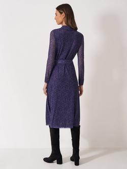 Crew Clothing Verona Jersey Mesh Shirt Dress, Aqua Blue - view 2, Aqua Blue