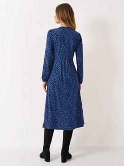 Crew Clothing Kiki Button Through Dress, Aqua Blue - view 2, Aqua Blue