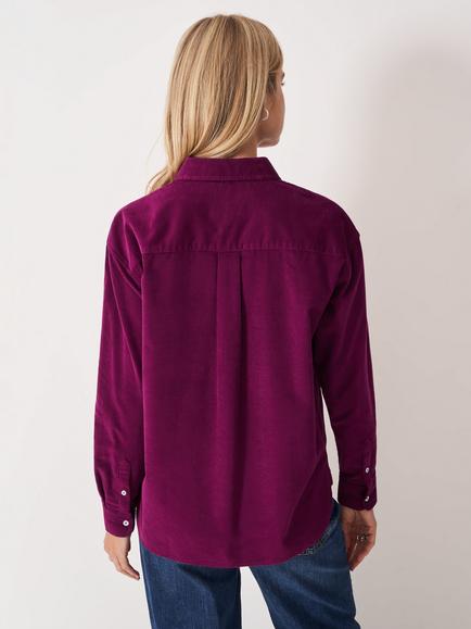 Crew Clothing Corduroy Overshirt - view 2, Plum