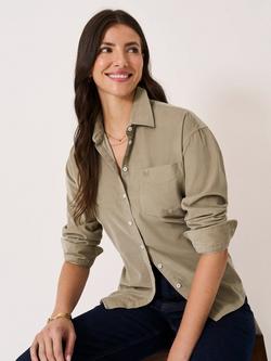 Crew Clothing Corduroy Overshirt, Beige