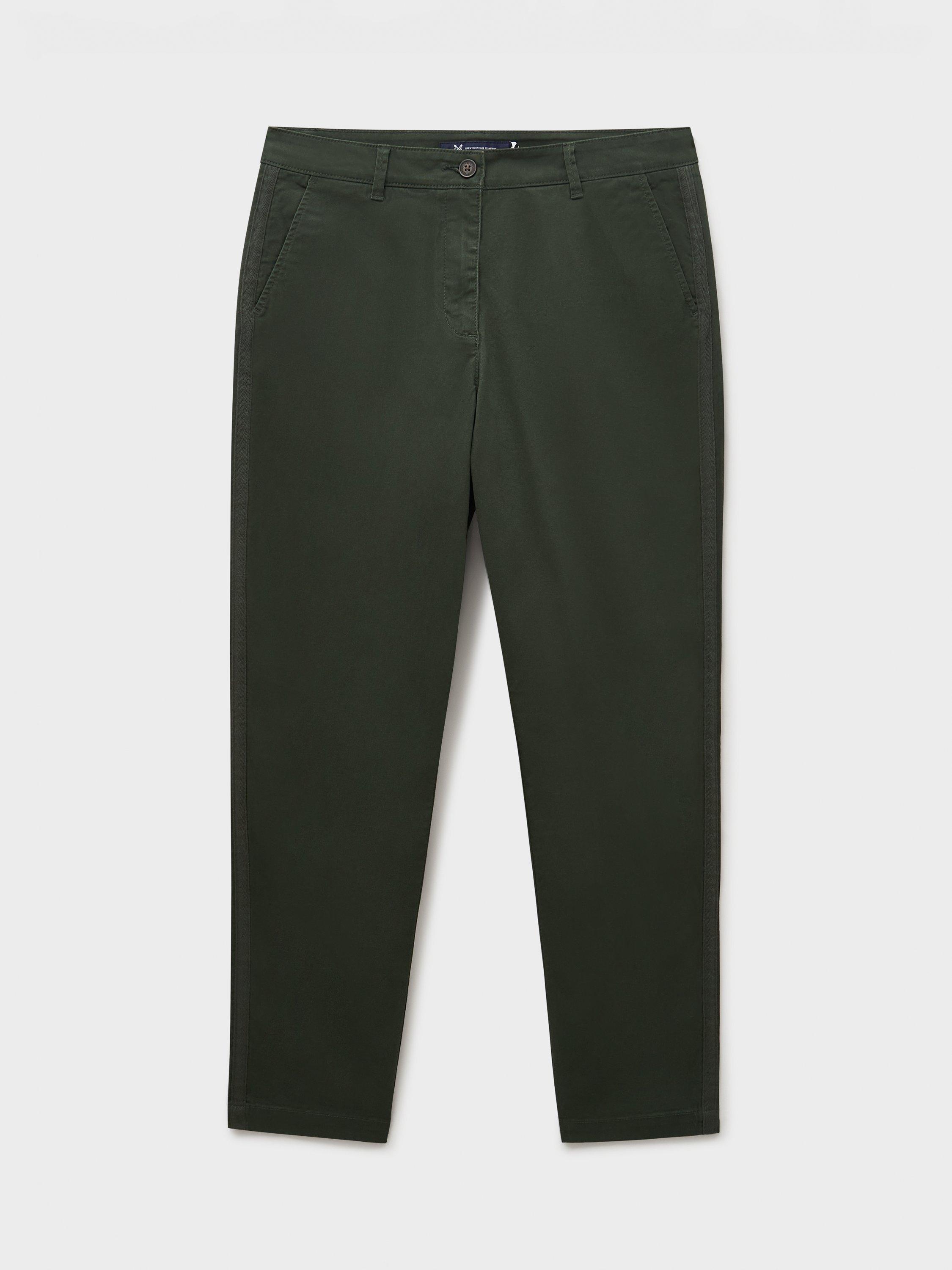 Product image 5 of 5, which shows Crew Clothing Relaxed Trim Chinos, Emerald Green, 8