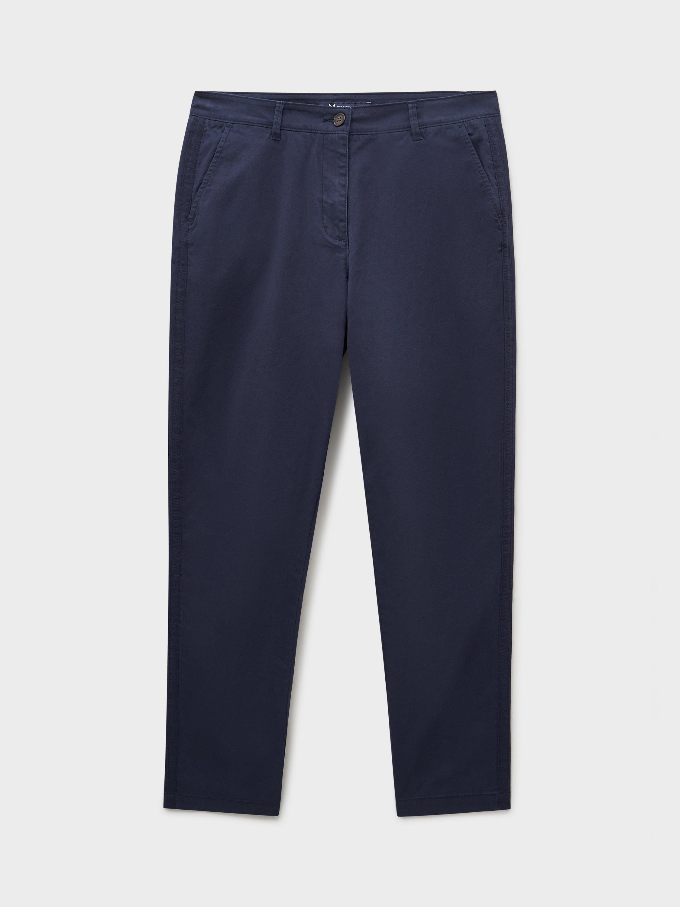 Product image 5 of 5, which shows Crew Clothing Relaxed Trim Chinos, Navy Blue, 8