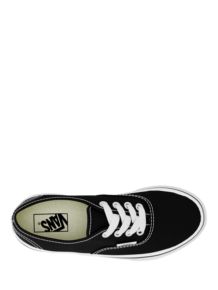 Vans Kids' Authentic Lace Up Trainers, Black/White - view 2, Black/White