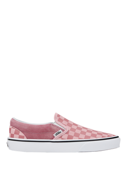 Vans Kids' Classic Slip-On Trainers, Checker Mauve, Checker Mauve
