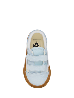 Vans Kids' Old Skool Strap Trainers - view 2, Gum Check/Mist