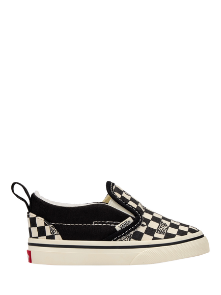 Vans Kids' Classic Slip-On Trainers, Black/Off White, Black/Off White