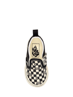 Vans Kids' Classic Slip-On Trainers, Black/Off White - view 2, Black/Off White