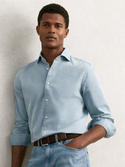 Reiss Elmont Woven Belt - view 2, Dark Brown