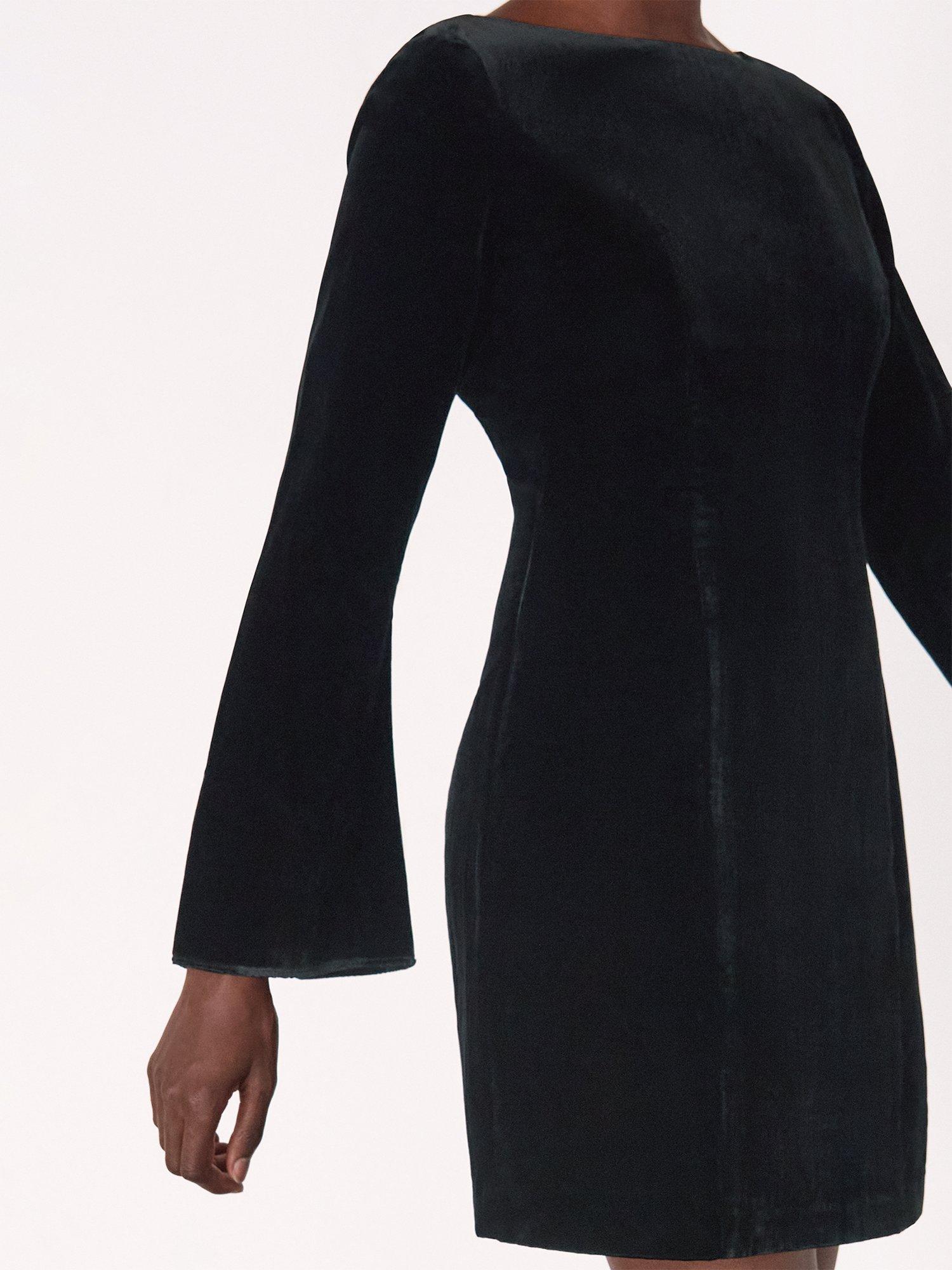 flare maxi dress with sleeves Long sleeves fit and flare maxi chiffon dress 4998