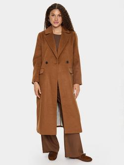 Saint Tropez Lida Belted Overcoat, Nuthatch, Nuthatch