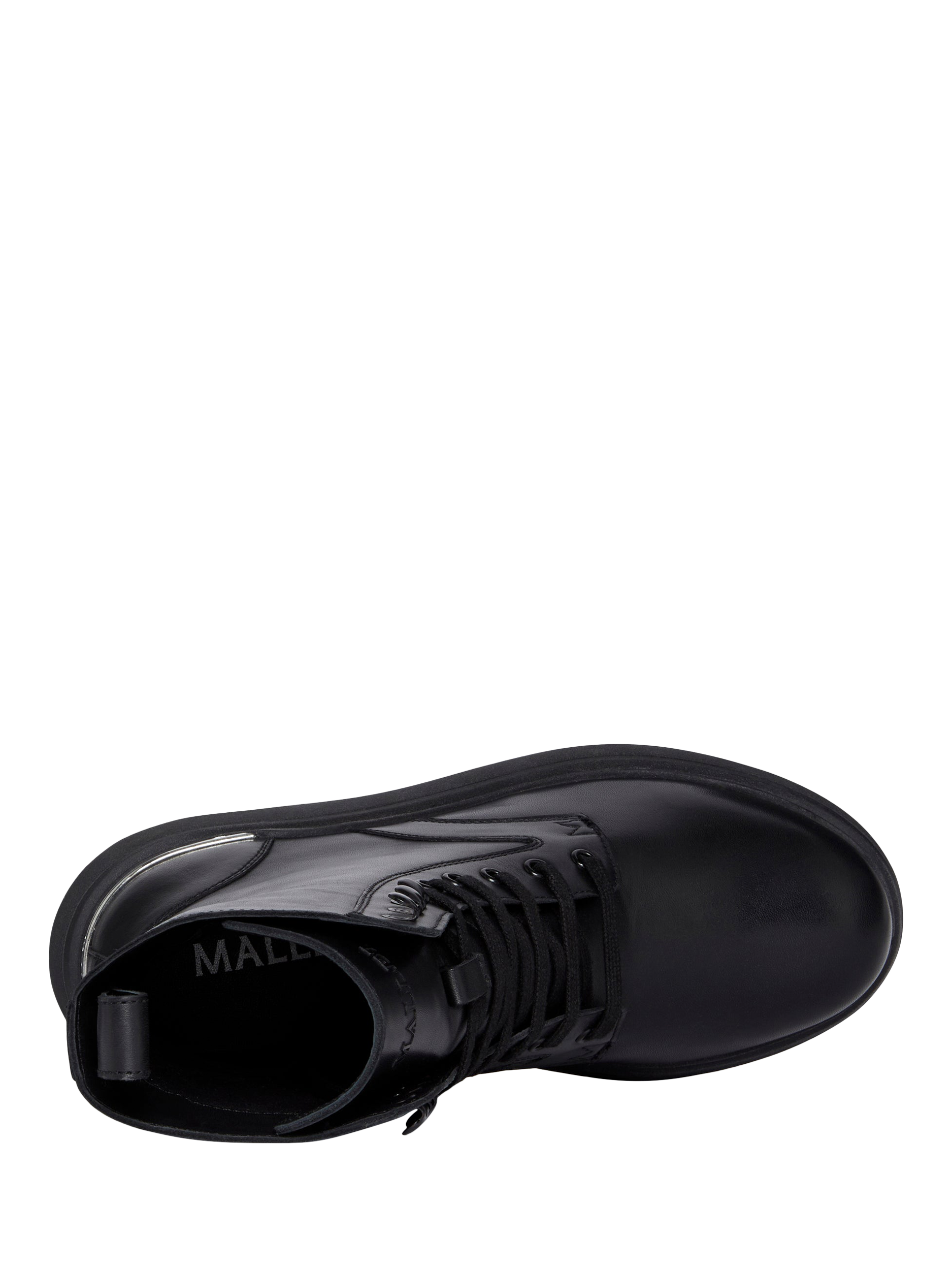 Product image 4 of 5, which shows Mallet Maddox Leather Lace Up Biker Boots, Black, 7