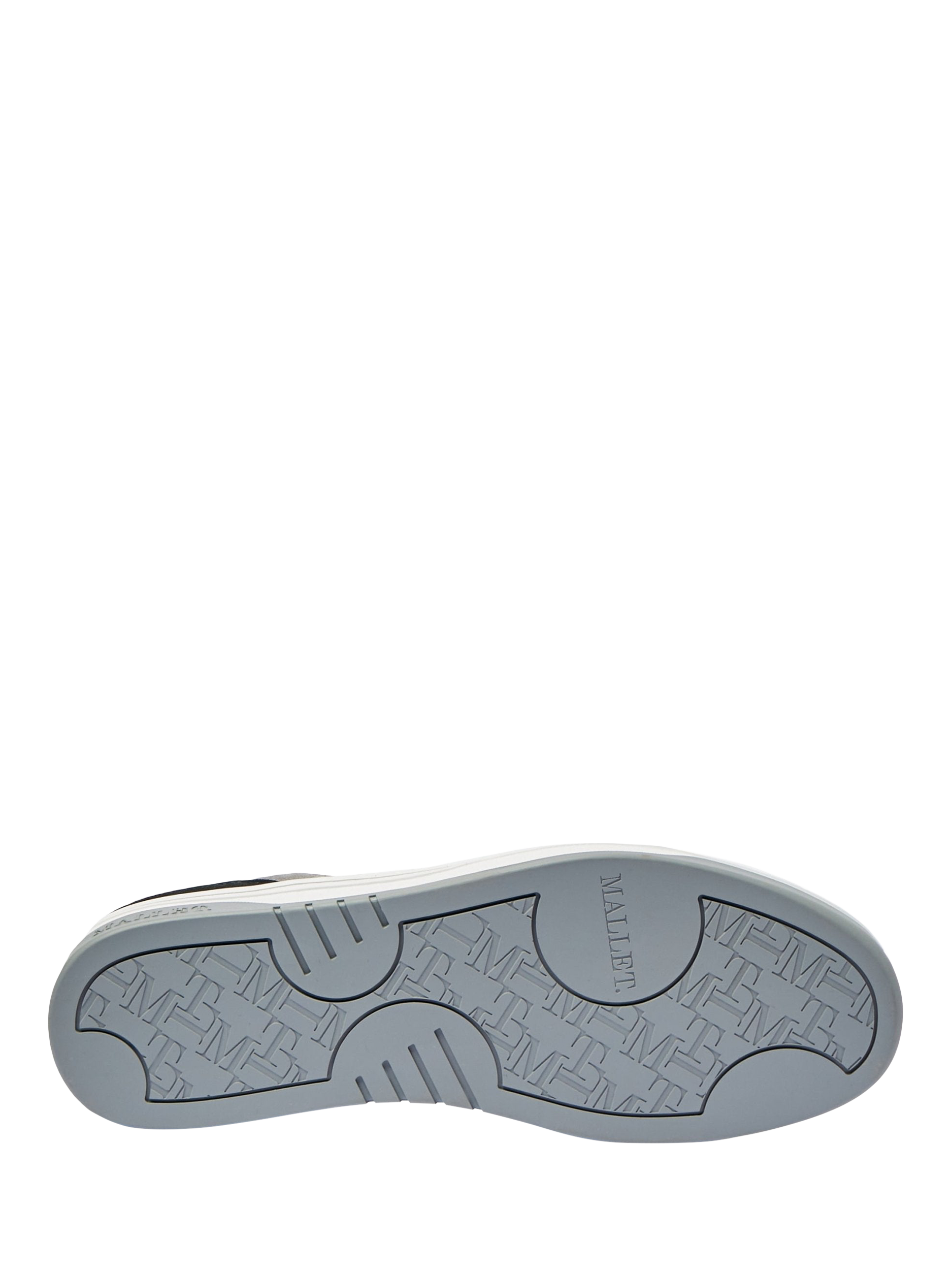 Product image 5 of 5, which shows Mallet Barnsley Leather Lace-Up Trainers, Light Grey, 5