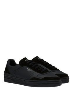 Mallet Barnsley Leather Lace-Up Trainers - view 2, Black