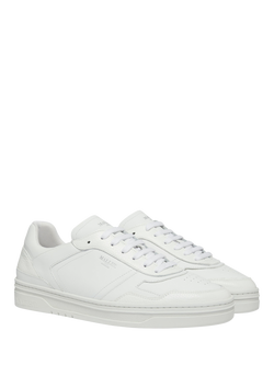 Mallet Barnsley Leather Lace-Up Trainers - view 2, White