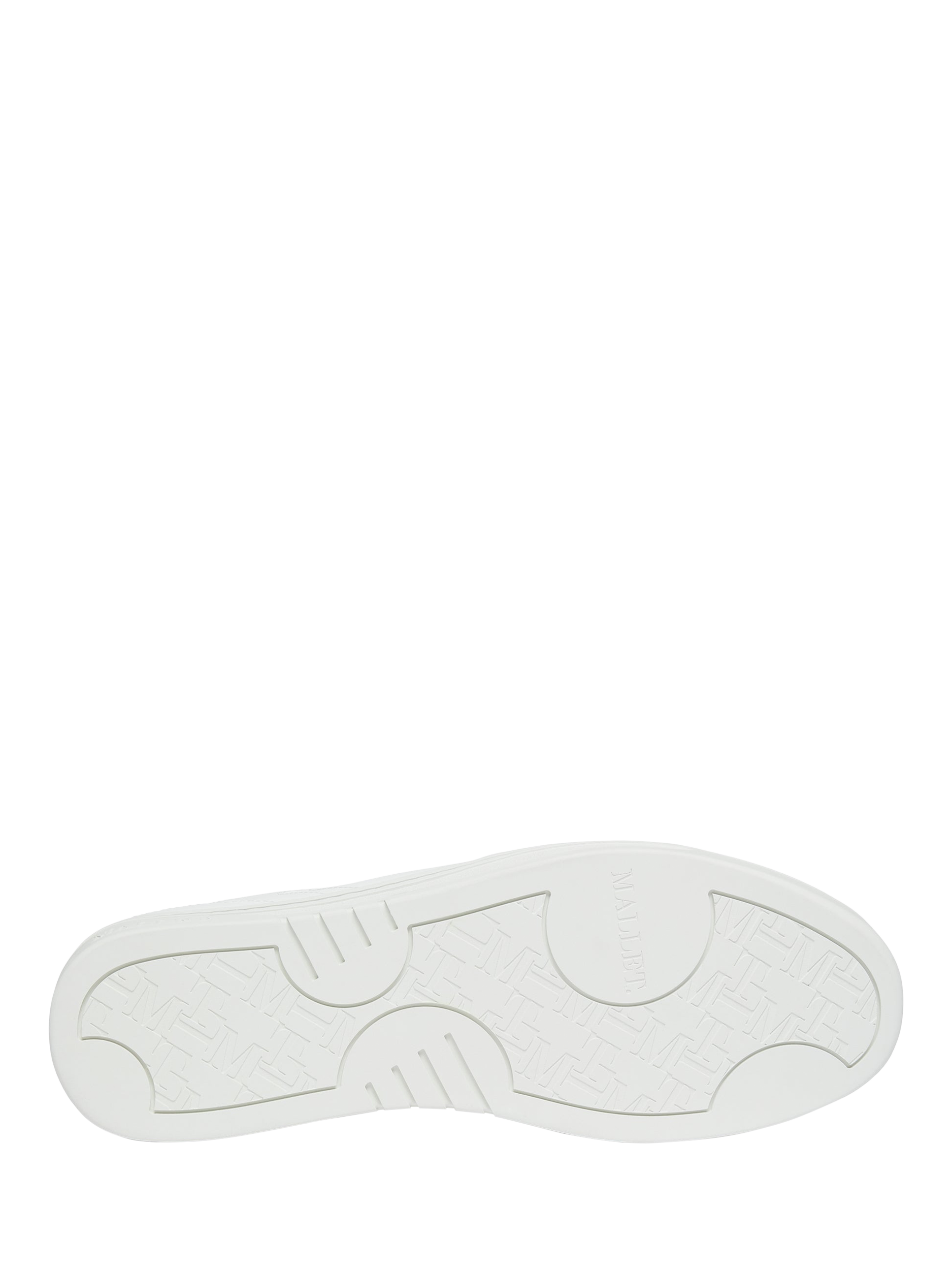 Product image 5 of 5, which shows Mallet Barnsley Leather Lace-Up Trainers, White, 5