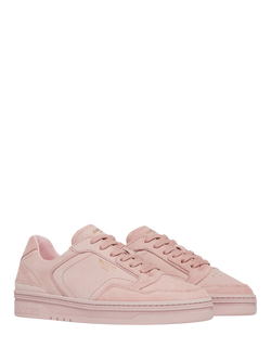 Mallet Bethany Leather Lace Up Trainers - view 2, Pink