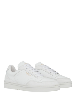Mallet Bethany Leather Lace Up Trainers - view 2, White