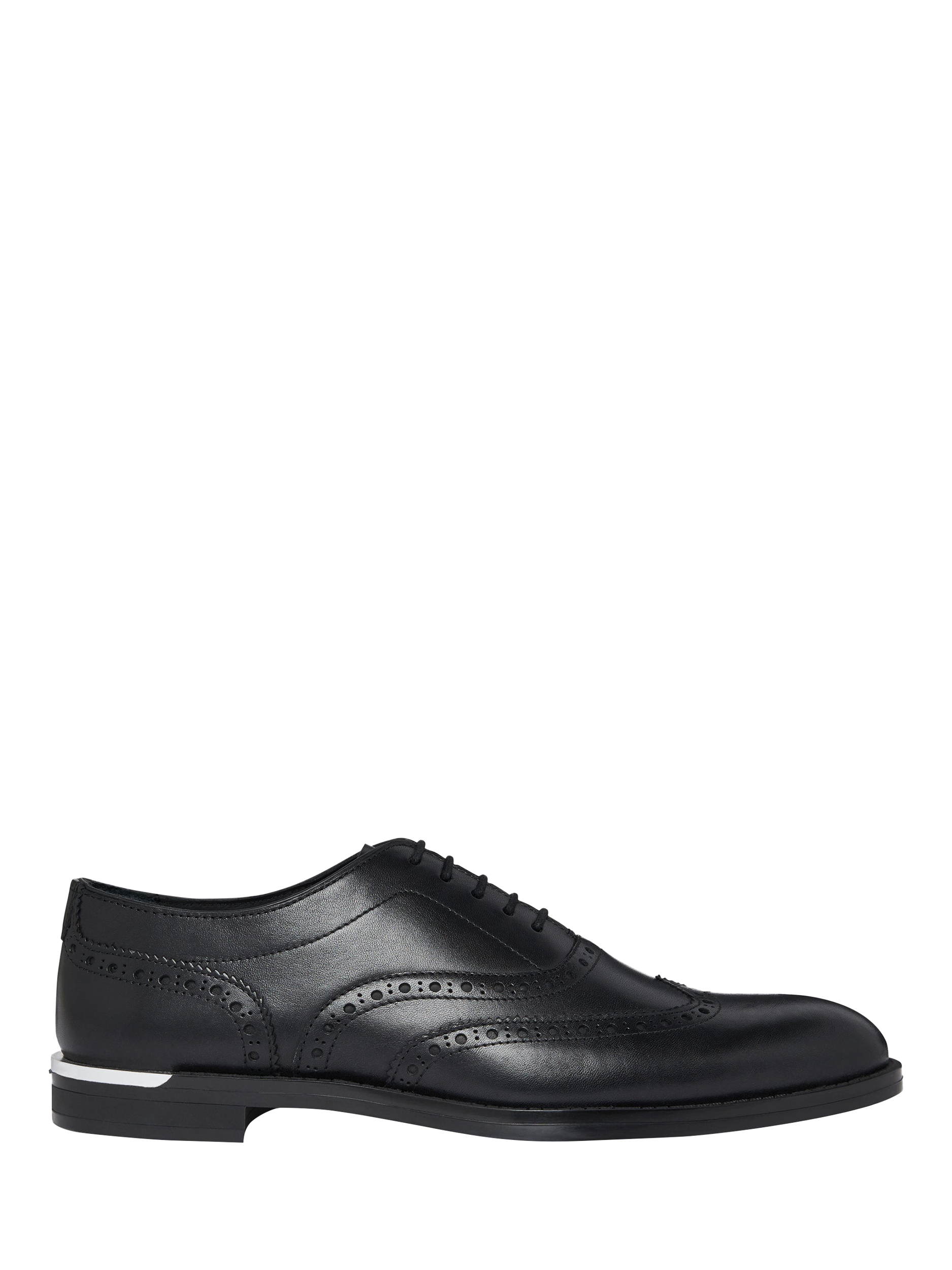 Product image 1 of 5, which shows Mallet Ransford Leather Lace Up Brogues, Black, 6