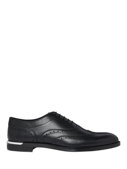 Mallet Ransford Leather Lace Up Brogues, Black