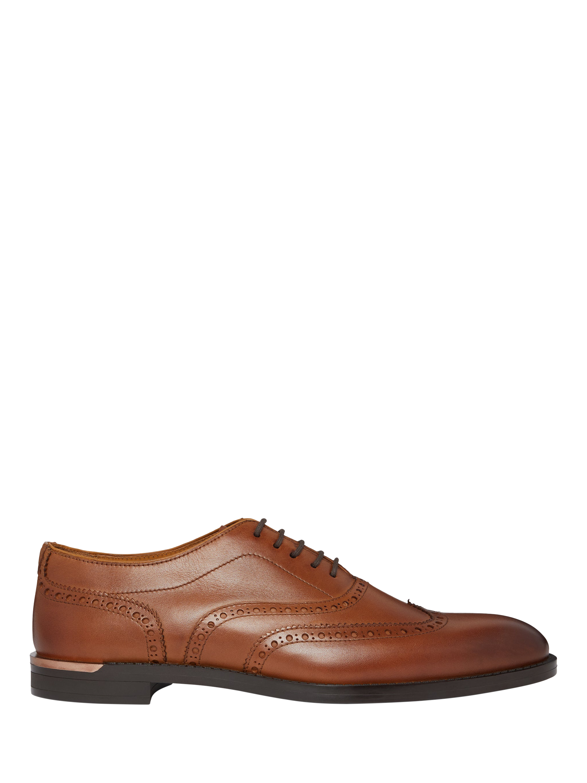 Product image 1 of 5, which shows Mallet Ransford Leather Lace Up Brogues, Tan, 6