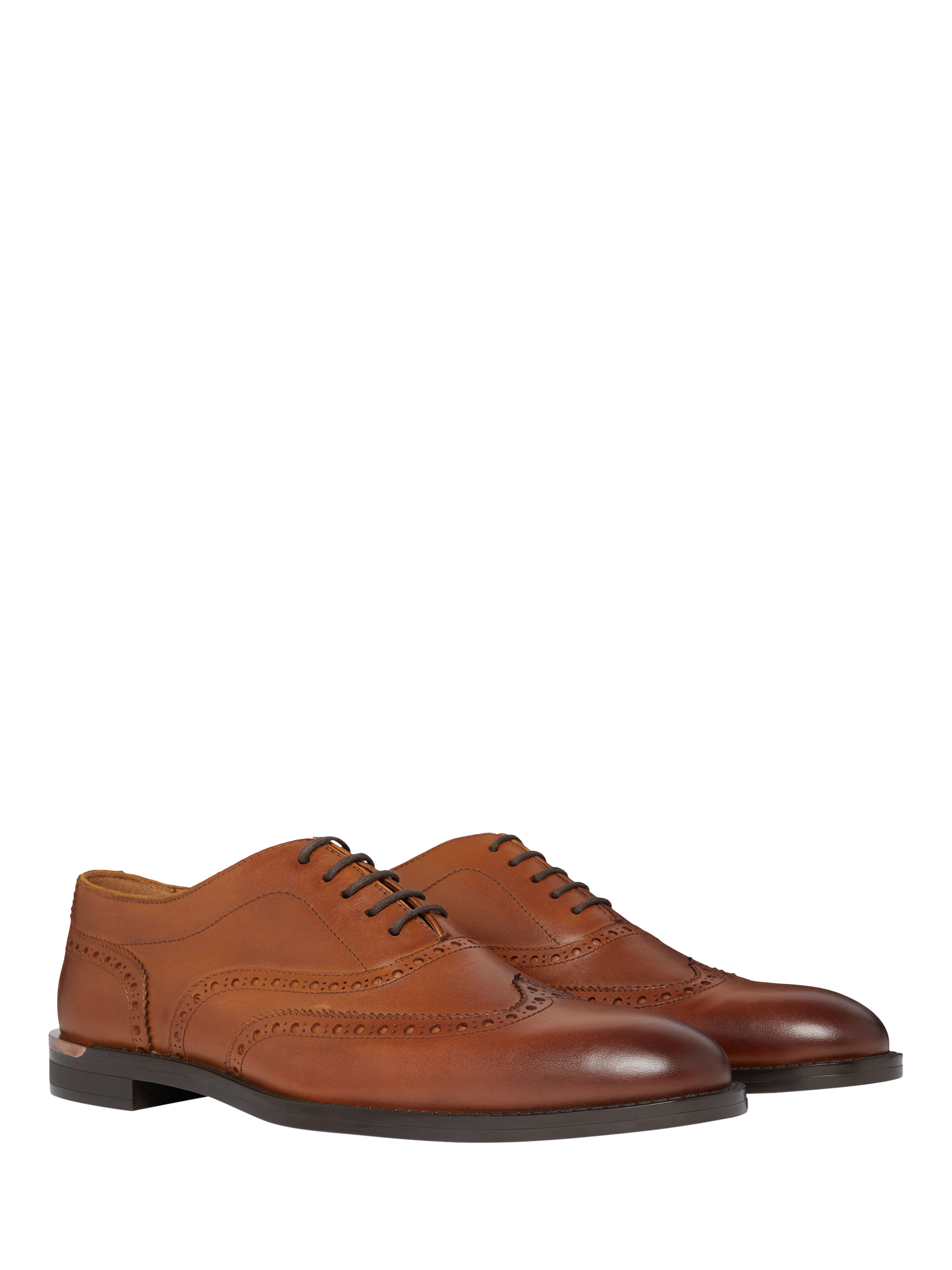 Product image 2 of 5, which shows Mallet Ransford Leather Lace Up Brogues, Tan, 6