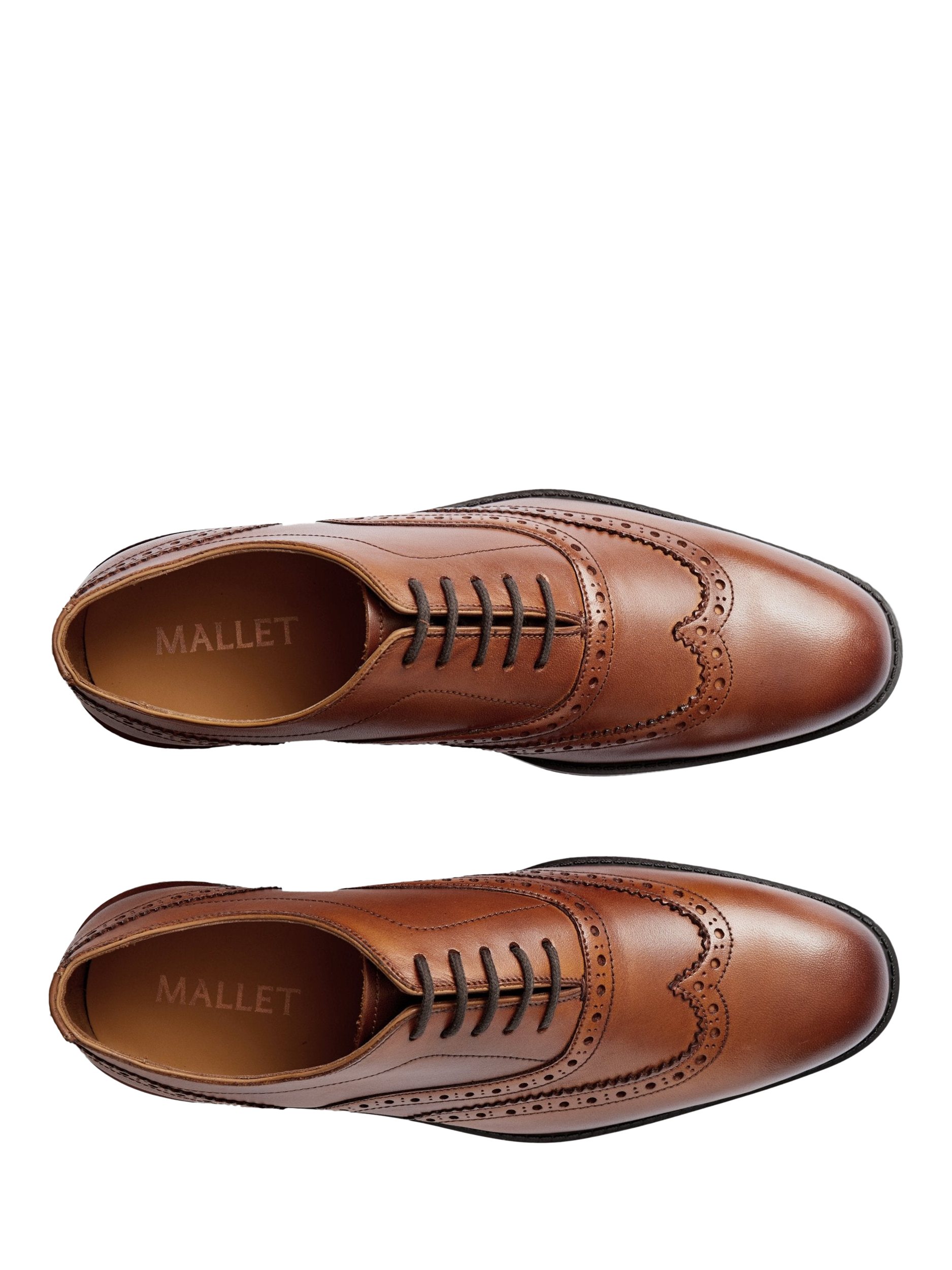 Product image 4 of 5, which shows Mallet Ransford Leather Lace Up Brogues, Tan, 6