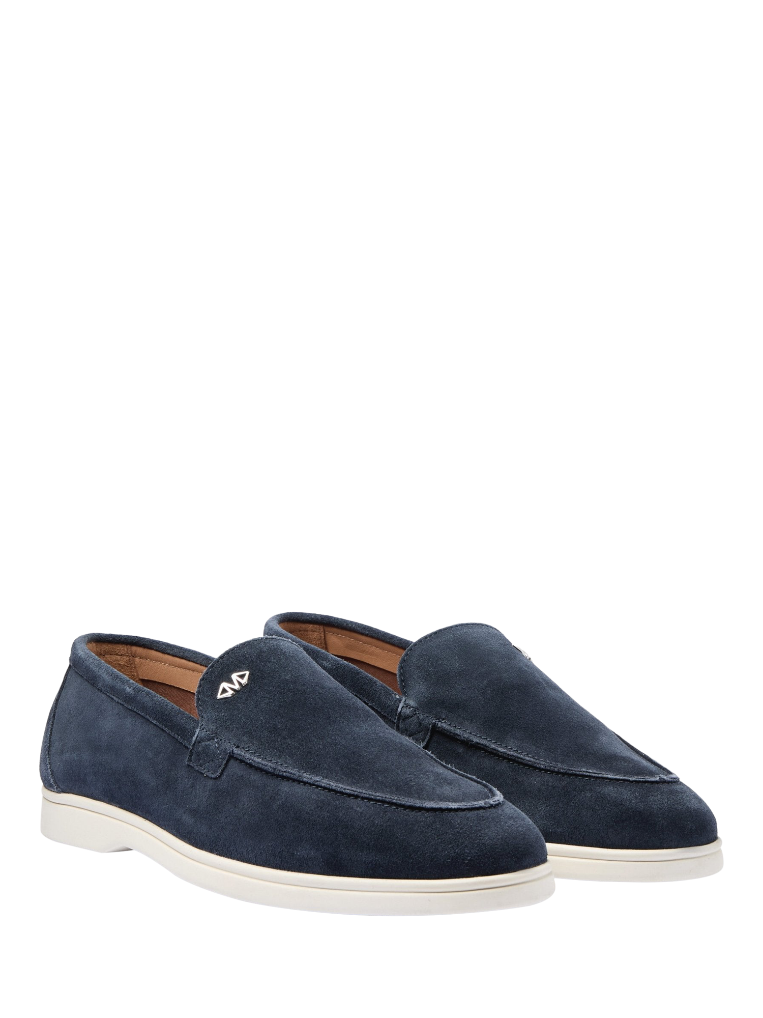 Product image 1 of 4, which shows Mallet City Suede Loafers, Navy, 10