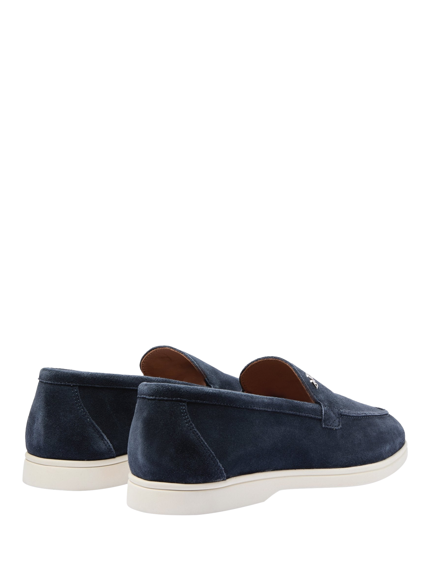 Product image 2 of 4, which shows Mallet City Suede Loafers, Navy, 10