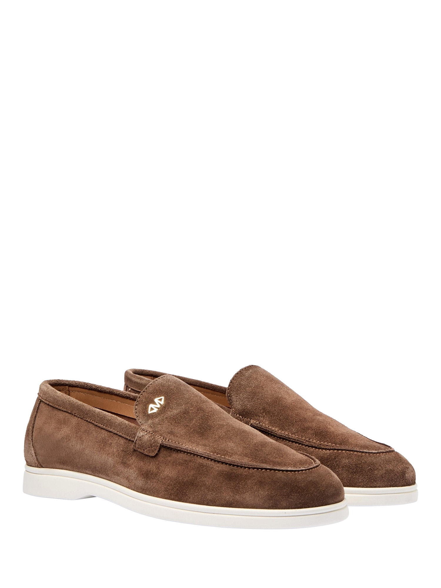 Product image 1 of 5, which shows Mallet City Suede Loafers, Brown, 6