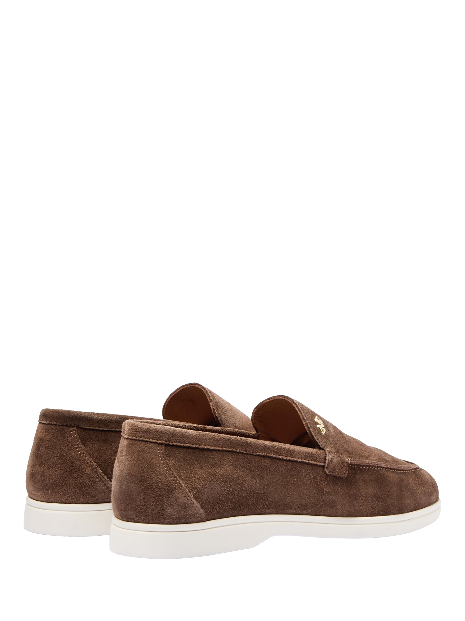 Product image 2 of 5, which shows Mallet City Suede Loafers, Brown, 6