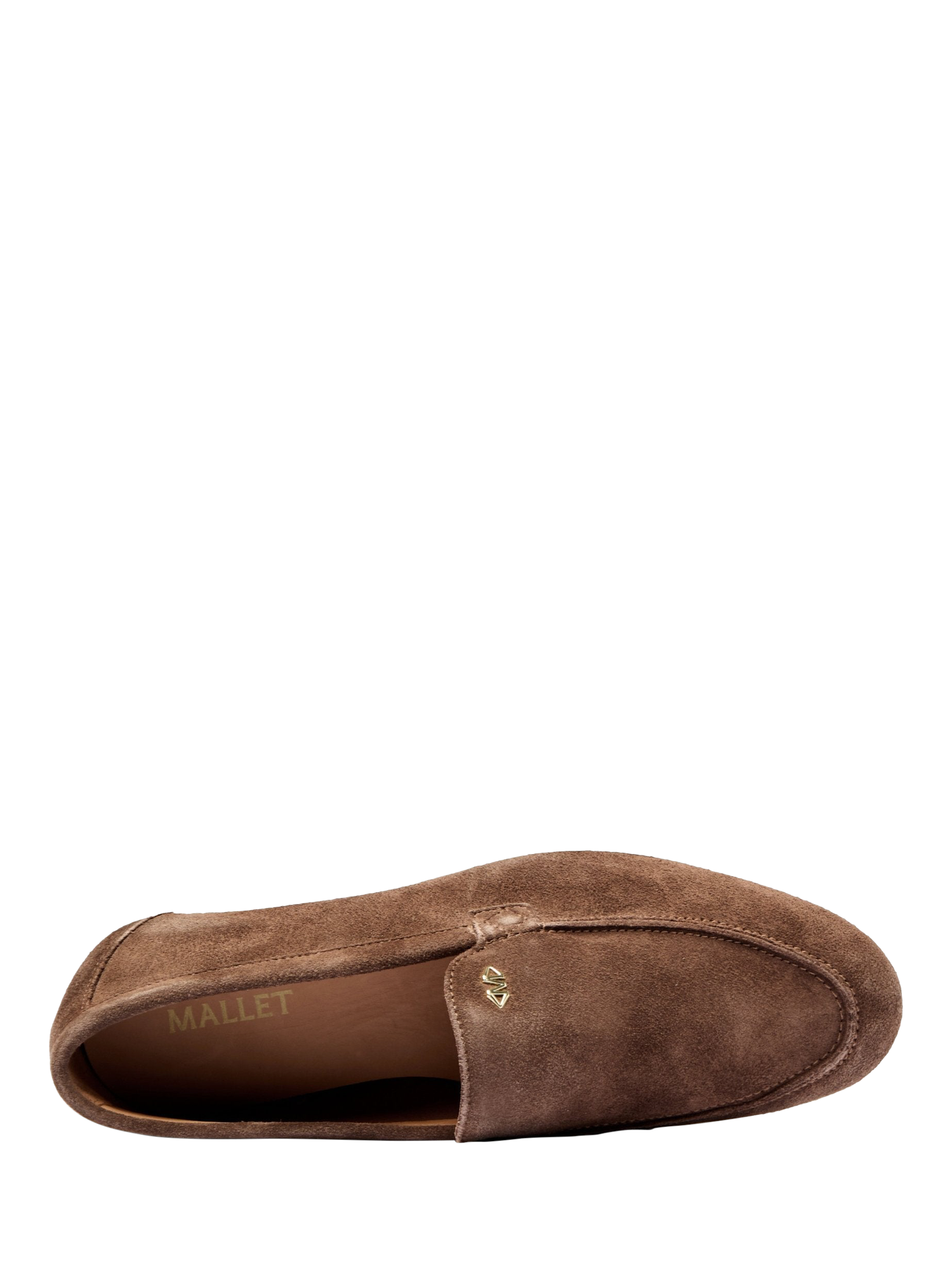 Product image 3 of 5, which shows Mallet City Suede Loafers, Brown, 6