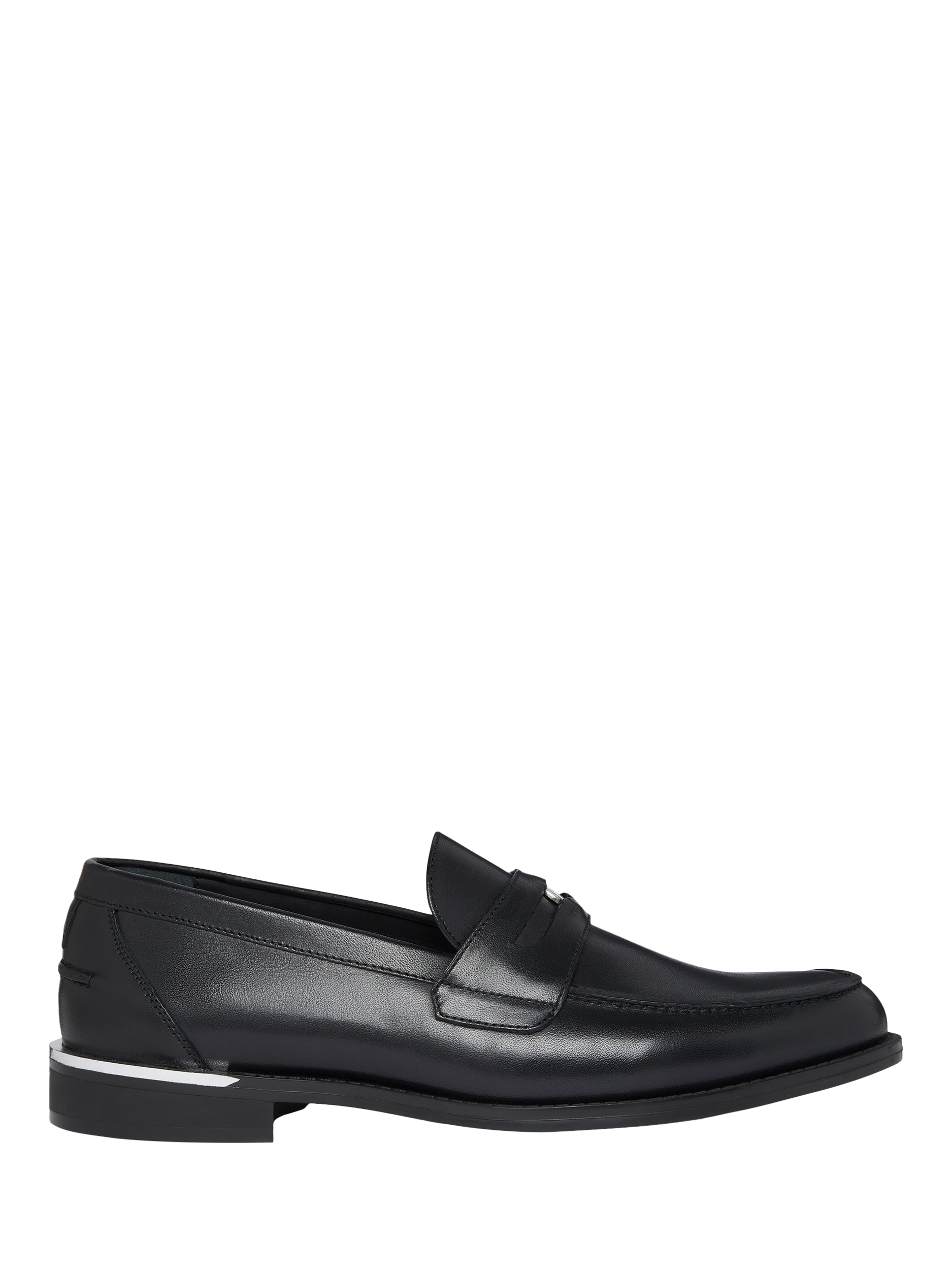 Product image 1 of 5, which shows Mallet Rockwell Penny Loafers, Black, 6