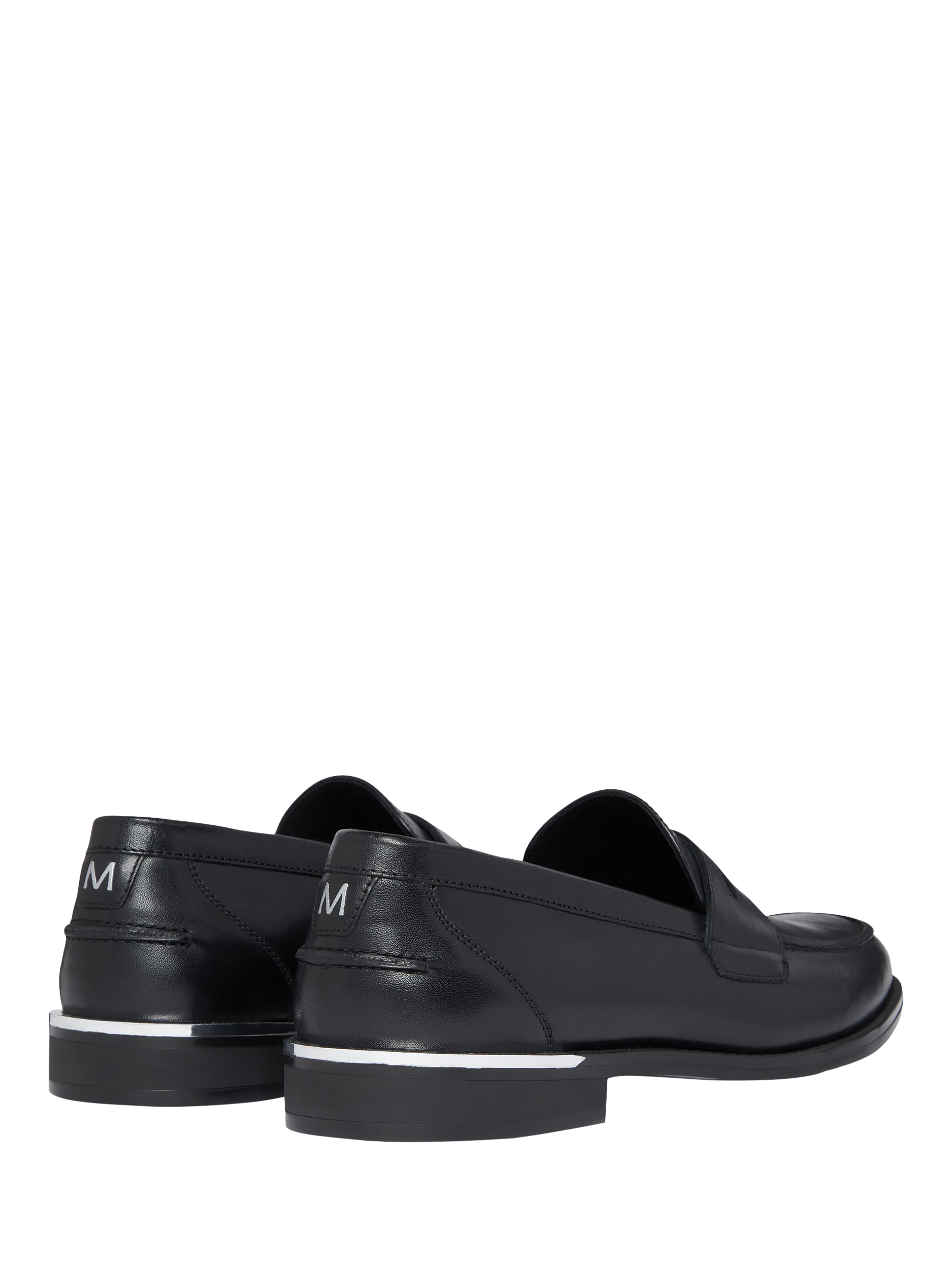 Product image 4 of 5, which shows Mallet Rockwell Penny Loafers, Black, 6