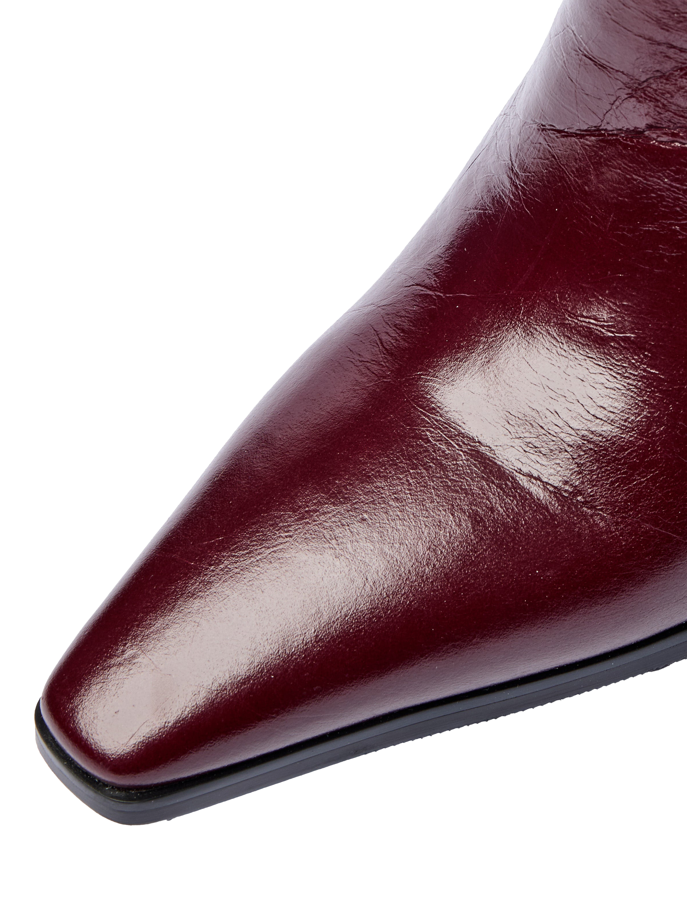 Product image 5 of 5, which shows Mallet Sabelle Leather Knee High Boots, Red, 3