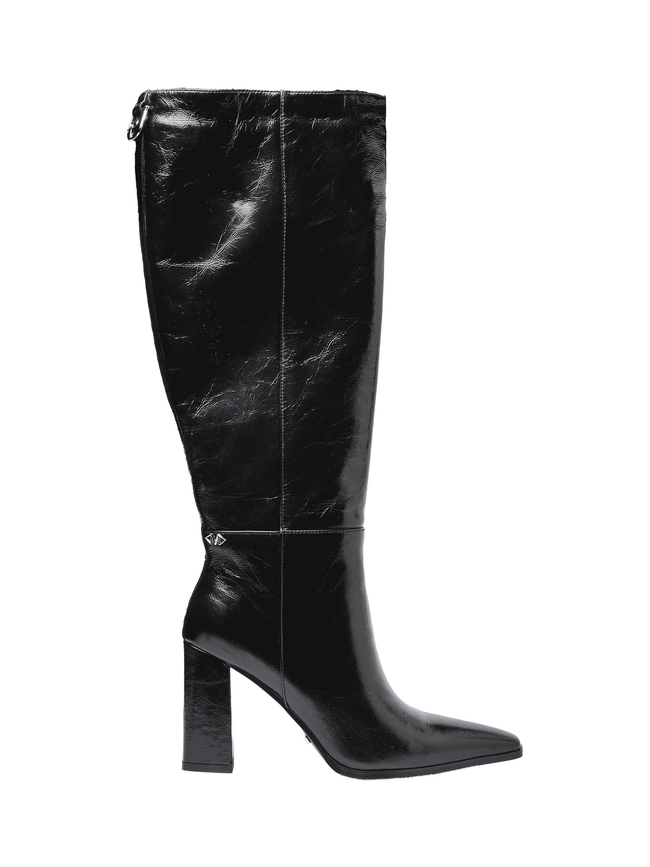 Product image 1 of 5, which shows Mallet Sabelle Leather Knee High Boots, Black, 3