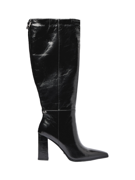 Mallet Sabelle Leather Knee High Boots, Black