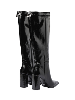 Mallet Sabelle Leather Knee High Boots - view 2, Black