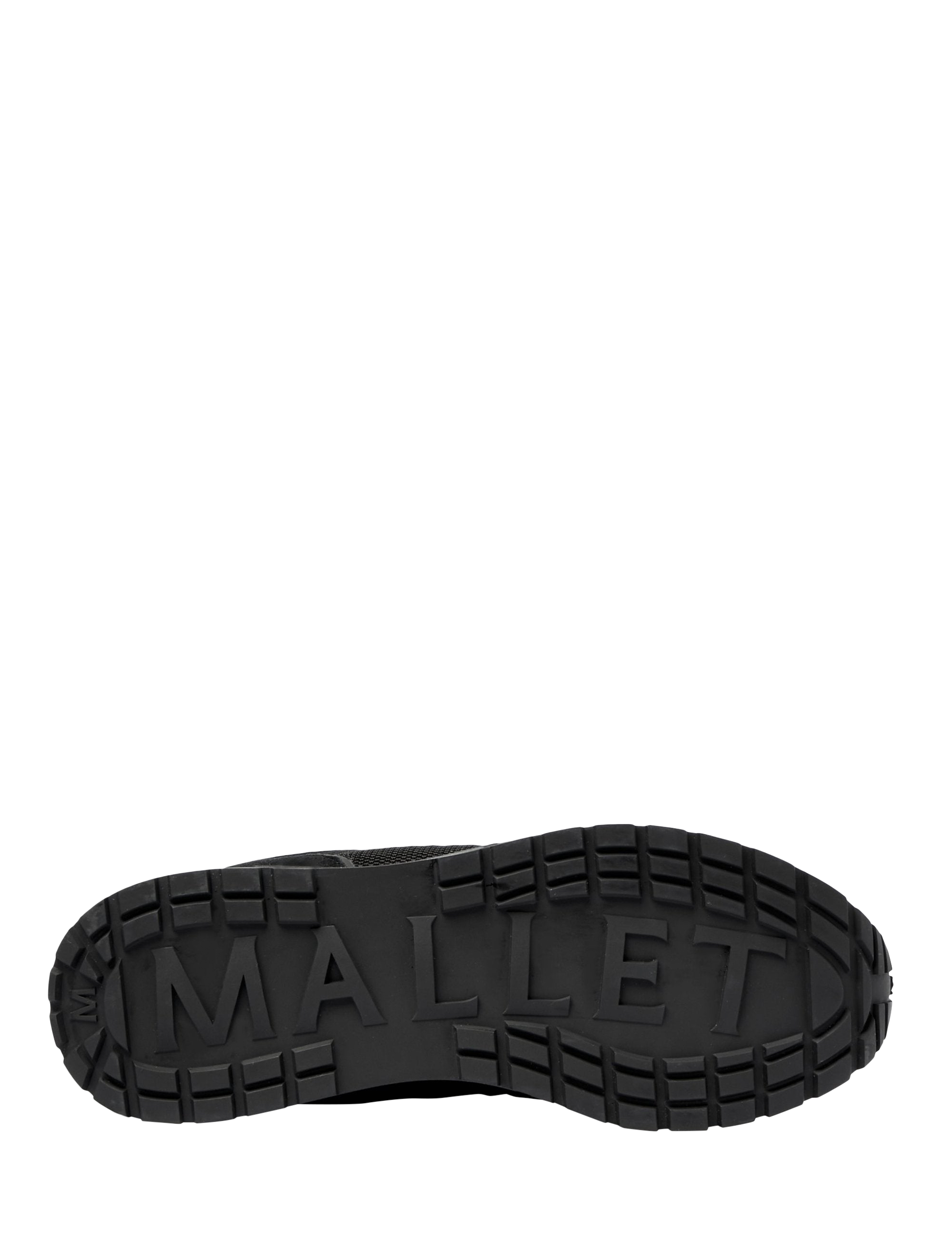 Product image 5 of 5, which shows Mallet Bethnal Leather Lace-Up Trainers, Black, 5