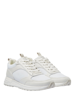 Mallet Bethnal Leather Lace-Up Trainers - view 2, White
