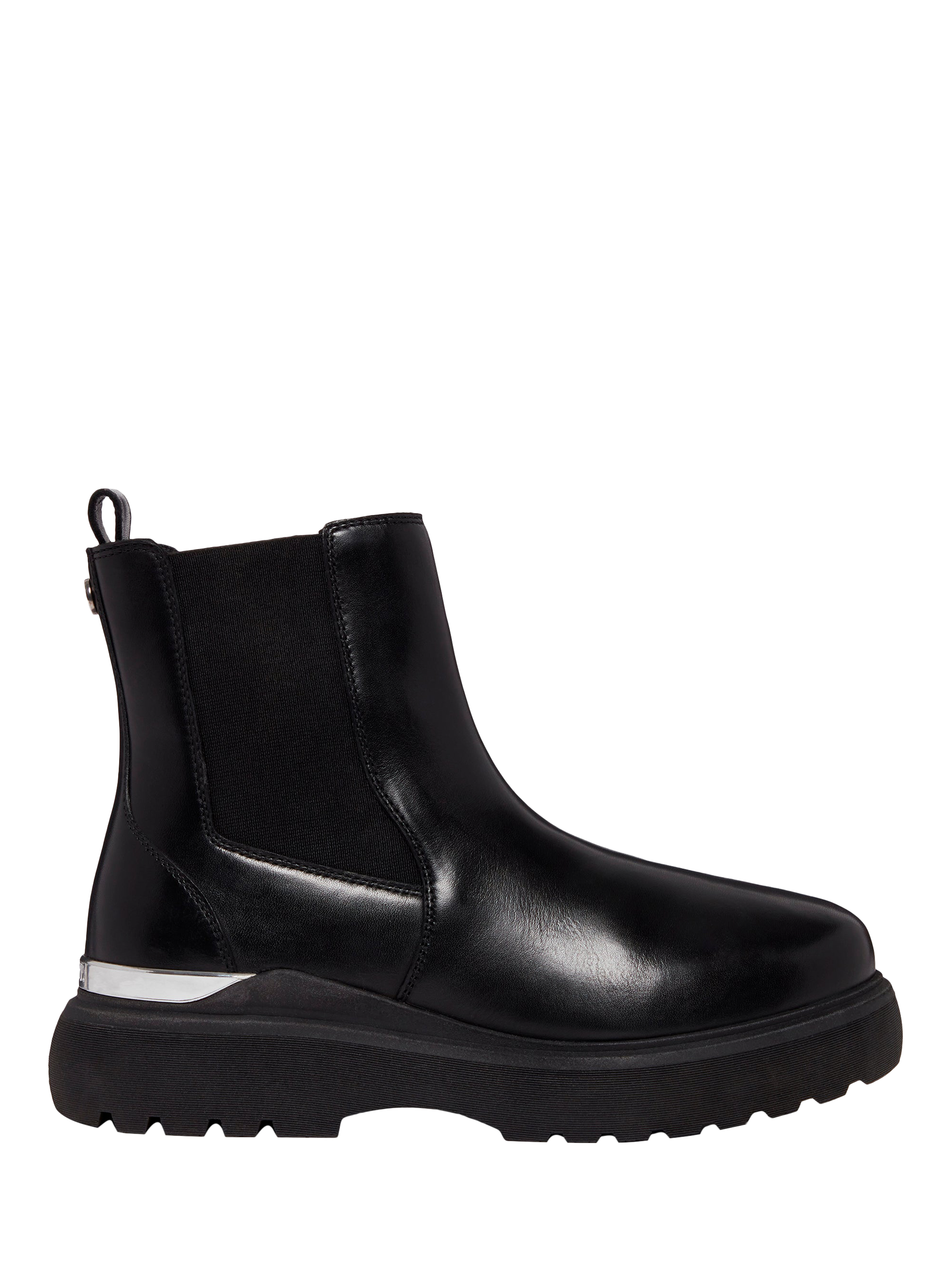 Product image 1 of 5, which shows Mallet Pembroke Leather Chelsea Boots, Black, 8