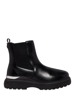Mallet Pembroke Leather Chelsea Boots, Black, Black