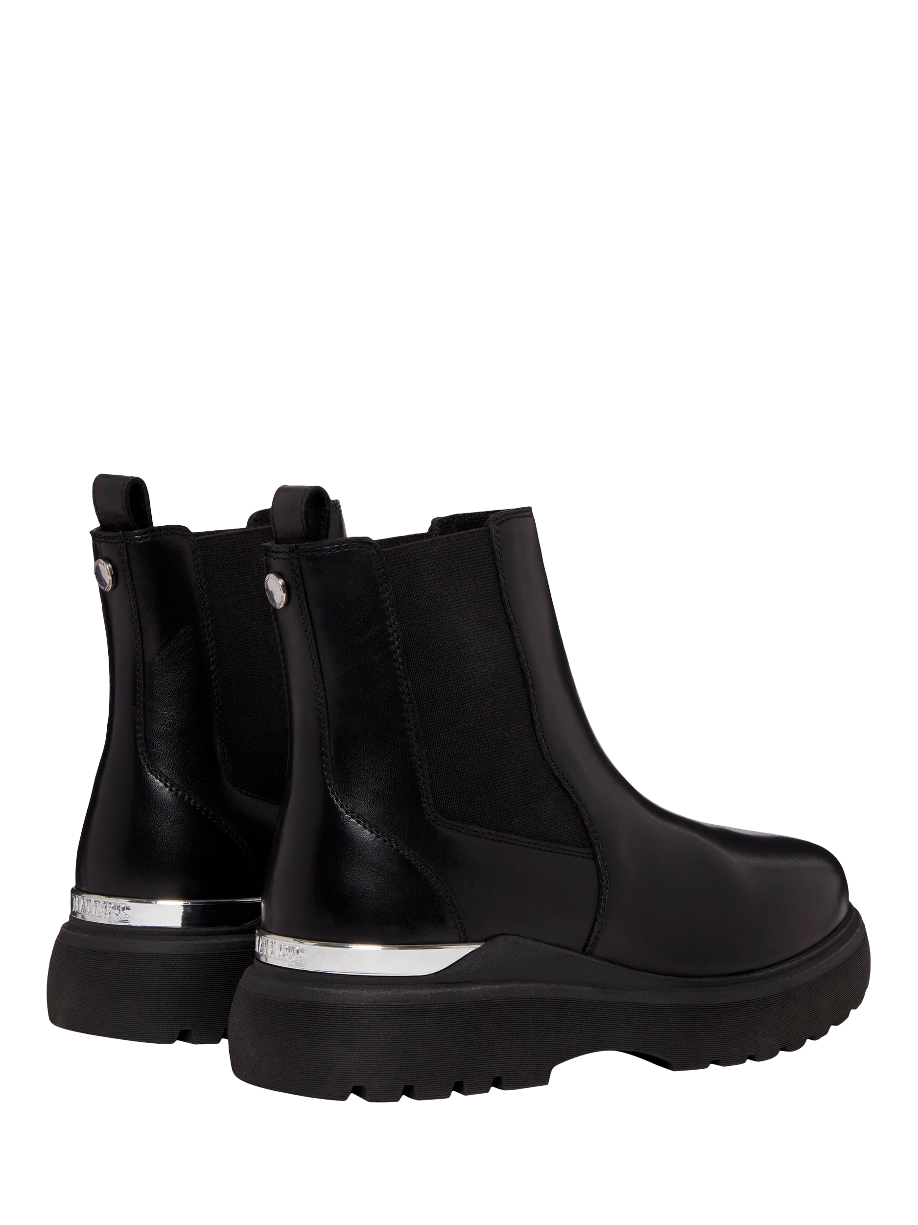Product image 3 of 5, which shows Mallet Pembroke Leather Chelsea Boots, Black, 8
