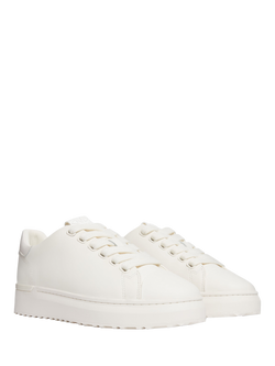 Mallet GRFTR LTC Leather Lace-Up Trainers - view 2, White