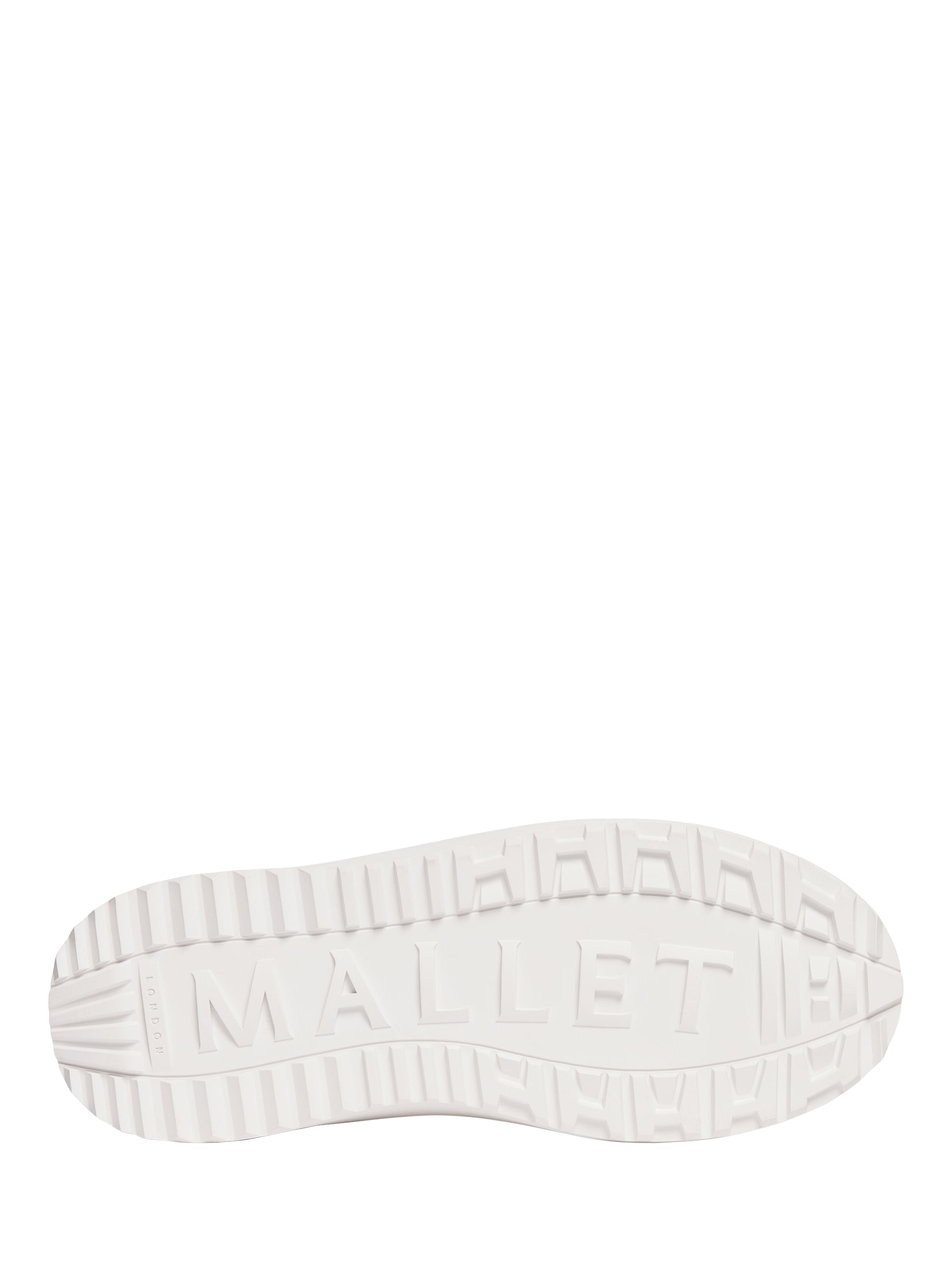 Product image 5 of 5, which shows Mallet GRFTR LTC Leather Lace-Up Trainers, White, 12